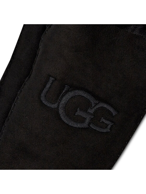 Ugg Ugg Rękawiczki Damskie Sheepskin Embroider Mitten 20932 Czarny