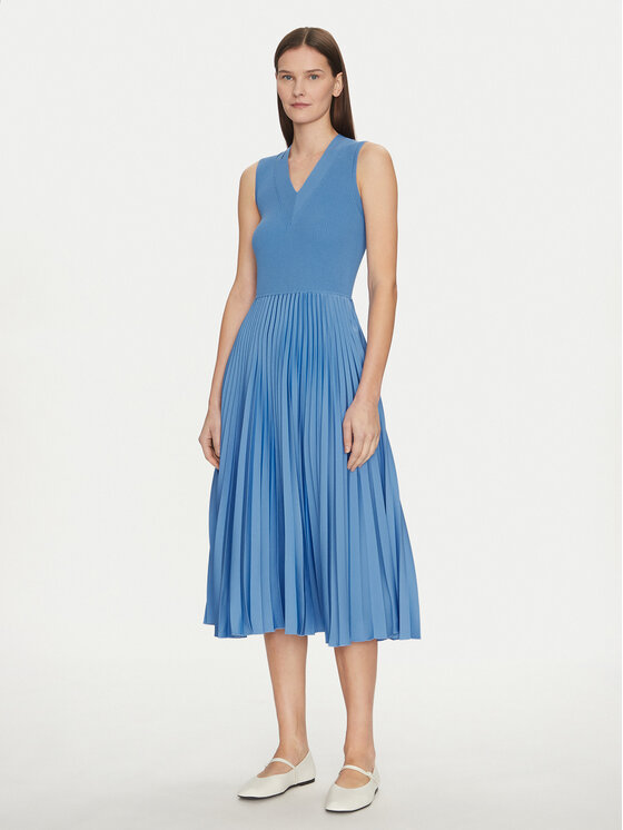 BOSS BOSS Rochie de zi Farara 50509325 Albastru Regular Fit