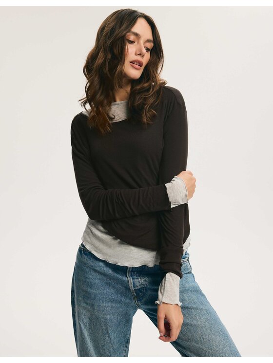 Esotiq Esotiq Bluzka 46062 Brązowy Regular Fit