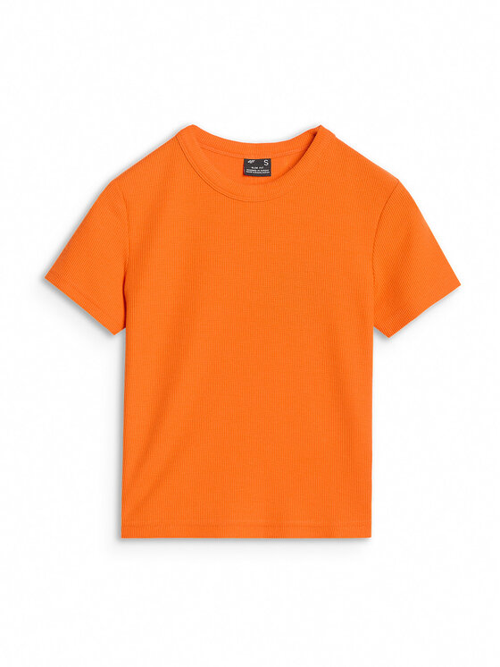 4F 4F T-Shirt MIDSHOP TEXTILE Oranžová Slim Fit