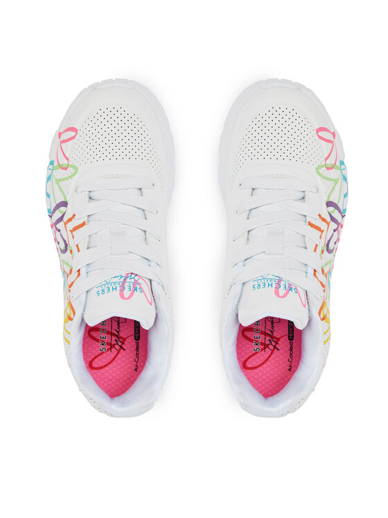 Skechers Skechers Sneakersy Uno Lite Spread The Love 314064L/WML Bílá