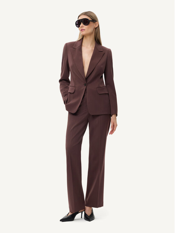 KMX KMX Spodnie materiałowe 809870005 Brązowy Straight Fit