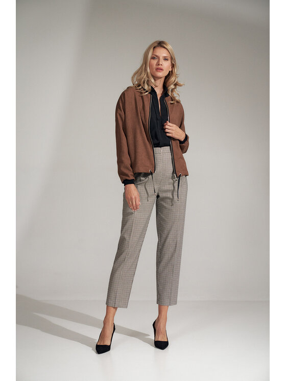 FIGL FIGL Dámské kalhoty M720 Barevná Regular Fit