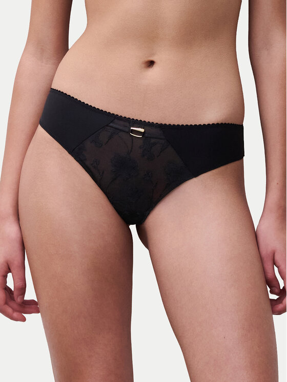 Chantelle Chantelle Дамски бикини тип бразилиана Idyll C18UG0 Черен