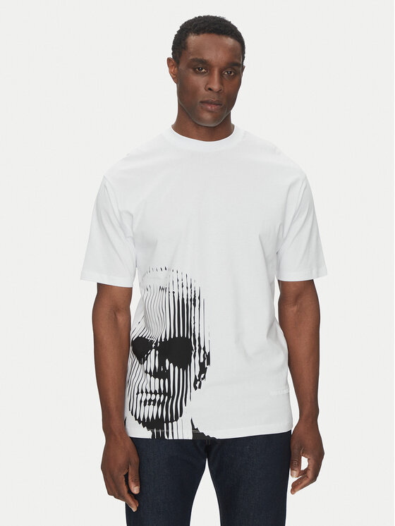 KARL LAGERFELD Tričko 755240 552225 Biela Oversize