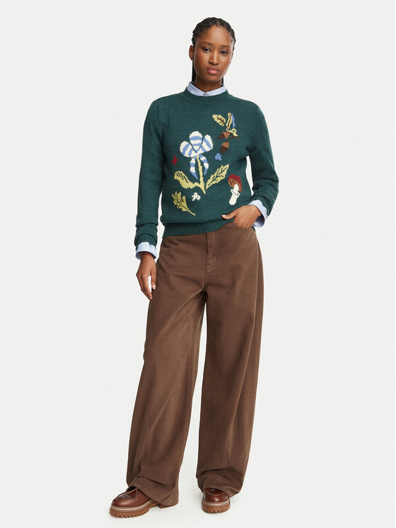 Weekend Max Mara Weekend Max Mara Штани з тканини Ordine 2625136072 Коричневий Regular Fit