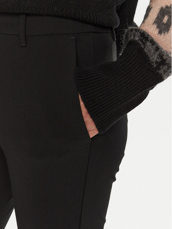 Marella Marella Hlače Gerona 2423136052 Crna Straight Fit