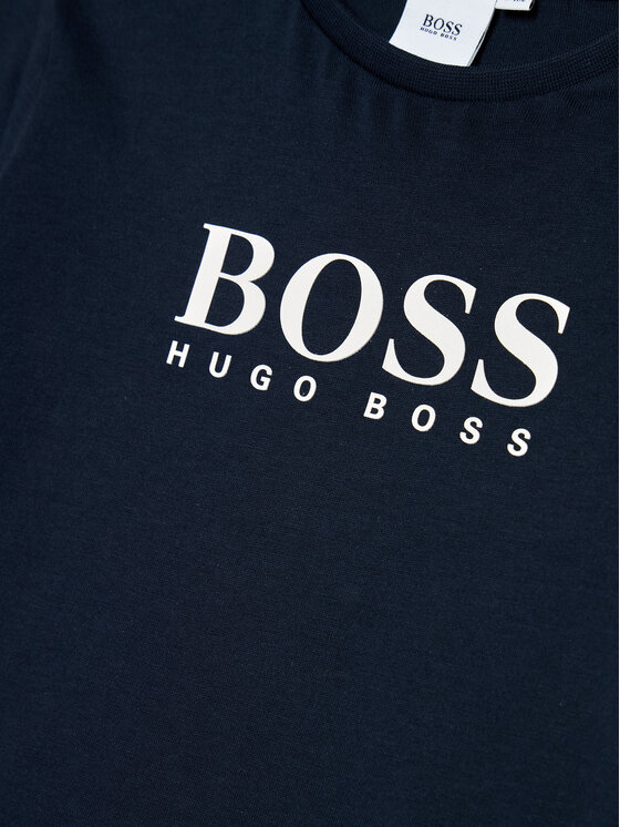 BOSS Boss Bluză J25P21 D Bleumarin Regular Fit
