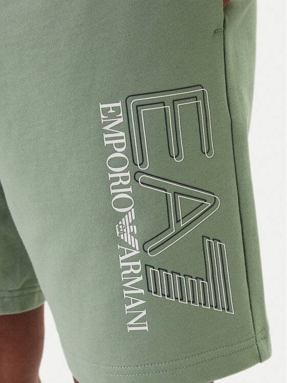 EA7 Emporio Armani EA7 Emporio Armani Szorty sportowe 7M001315 AF13512 Zielony Regular Fit