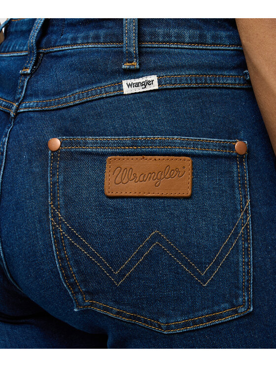 Wrangler Wrangler Jeansy 112372998 Granatowy Slim Fit