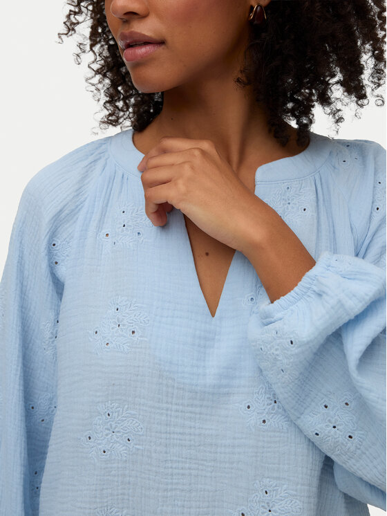 Vero Moda Vero Moda Blúz Natali 10342739 Világoskék Regular Fit