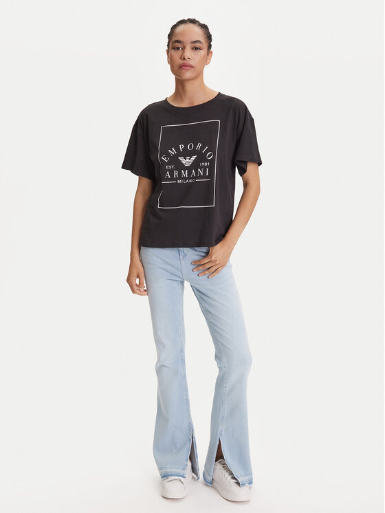 Emporio Armani Underwear Emporio Armani Underwear Póló EW000553 AF10887 UC001 Fekete Loose Fit