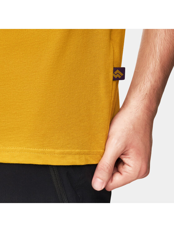 Alpinus Alpinus T-Shirt Skrzyczne Żółty Regular Fit