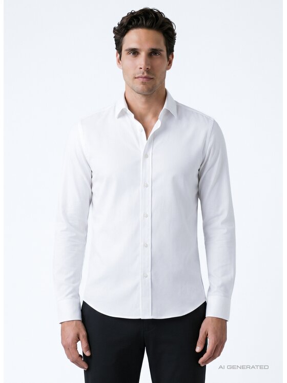 Pako Lorente Pako Lorente Koszula P26WF-1X-001 Biały Slim Fit
