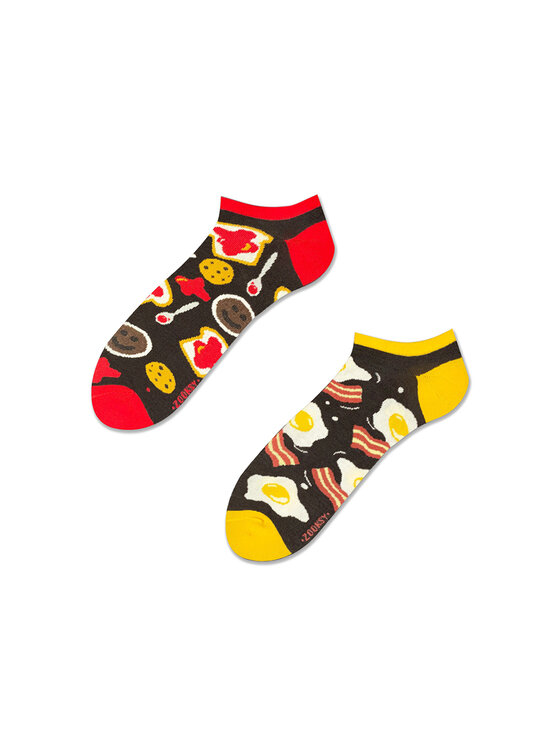 Zooksy Zooksy Zestaw 2 par niskich skarpet unisex mixTURY Brązowy