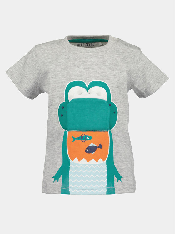 Blue Seven Blue Seven T-Shirt 928156 X Grau Regular Fit
