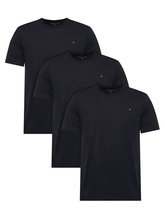 Tommy Hilfiger Set de tricouri 3P Ss Tee UM0UM03870 Bleumarin Regular Fit