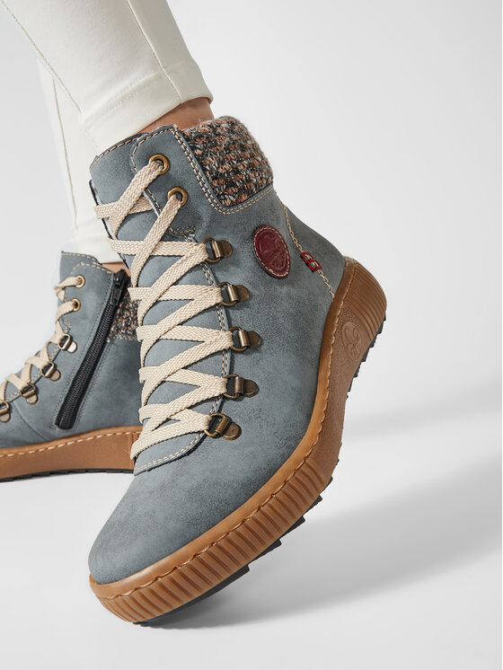 Rieker Rieker Schnürschuhe Z6648-14 Blau