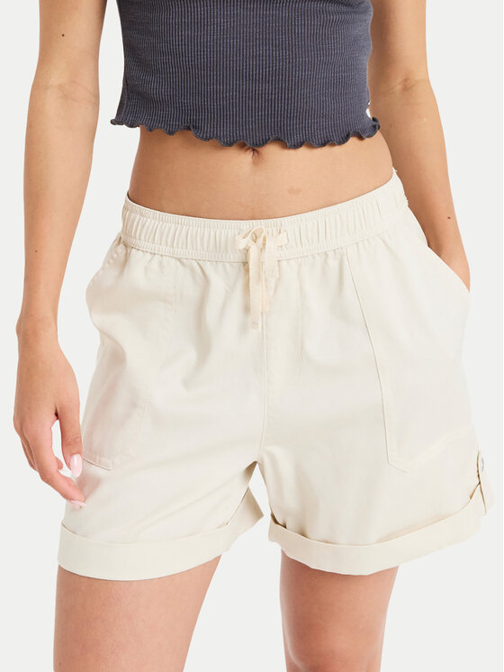 Roxy Roxy Σορτς υφασμάτινο Sweetest Day ERJNS03588 Εκρού Regular Fit