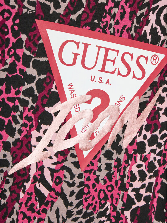 Guess Guess Majica J3BI41 J1313 Pisana Boxy Fit