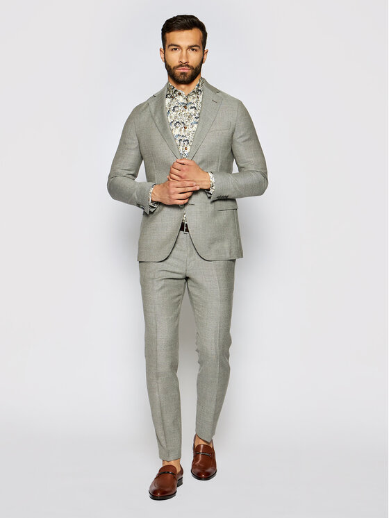 Pantaloni di tessuto Denz 5170 5027 Beige Slim Fit...