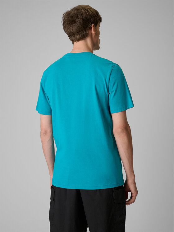 4F 4F T-Shirt TREKKING Turkusowy Regular Fit
