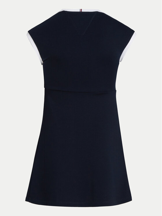Tommy Hilfiger Tommy Hilfiger Kleid für den Alltag 1985 KG0KG07933 Dunkelblau Regular Fit