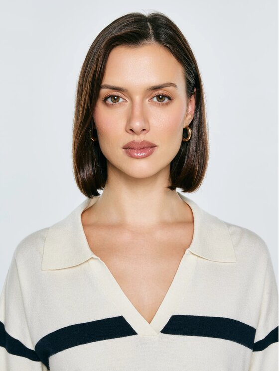 BIG STAR BIG STAR Sweter ALINA_100_160 Biały Comfort Fit