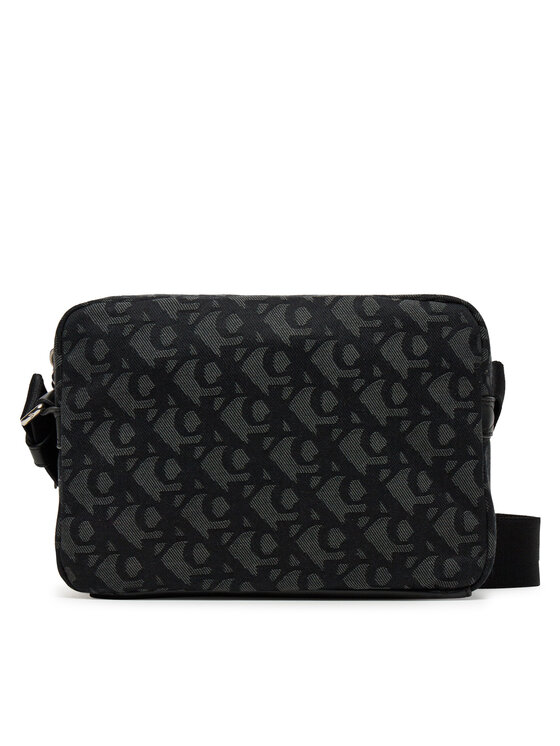 Geantă crossover Calvin Klein Unstructured Monogram Camera Bag LV04G3179G Negru
