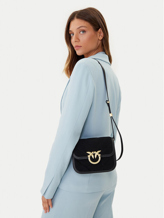 PINKO PINKO Geantă Love Box Bag Fl Mini AI 25-26 PLTT 104297 A2JH Negru