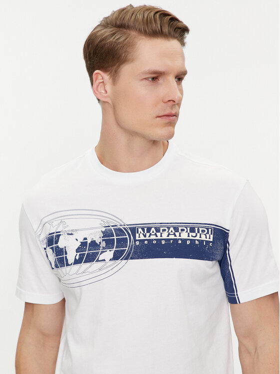 Napapijri Napapijri T-shirt S-Manta NP0A4HQH Bijela Regular Fit