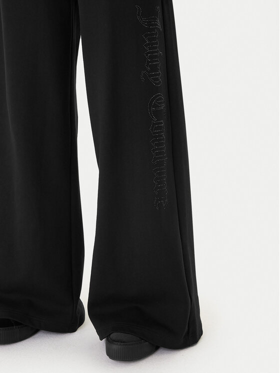 Juicy Couture Juicy Couture Teplákové kalhoty Annen JCWBJ225320 Černá Wide Leg