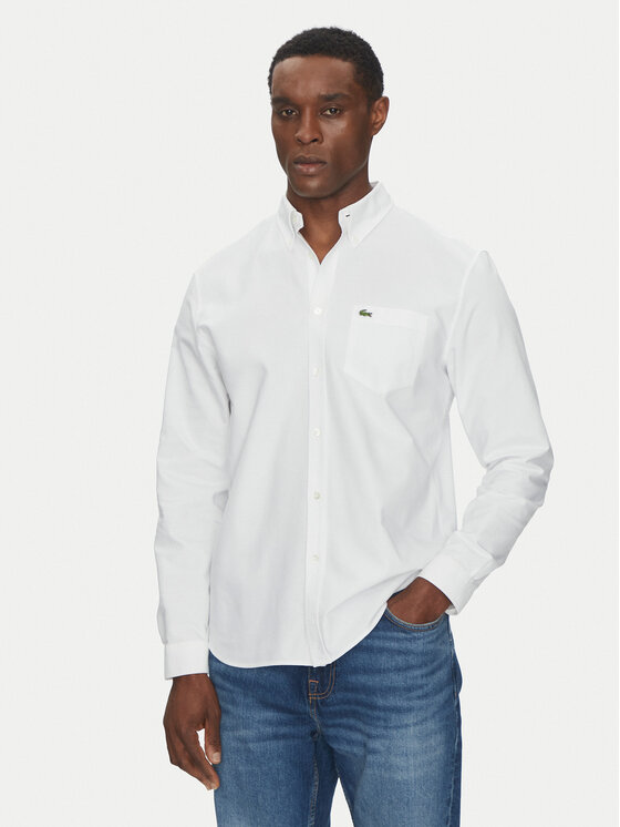 Lacoste Lacoste Košile CH1911 Bílá Regular Fit