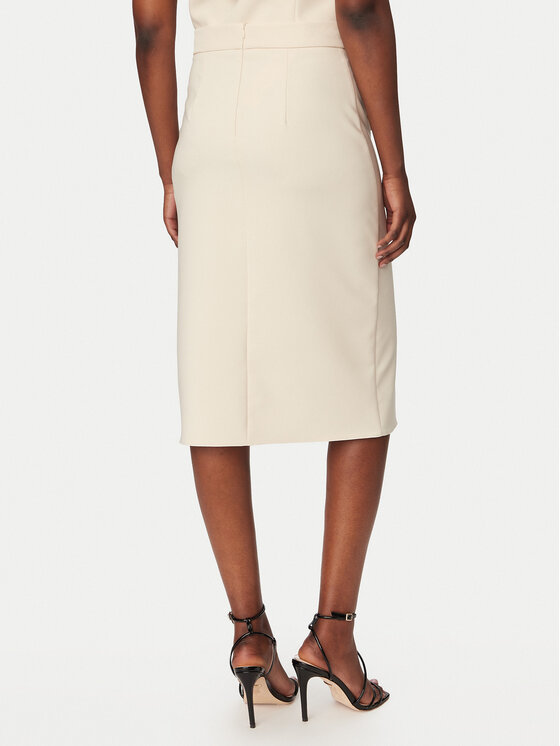 Rinascimento Rinascimento Pouzdrová sukně CFC0128271003 Béžová Slim Fit