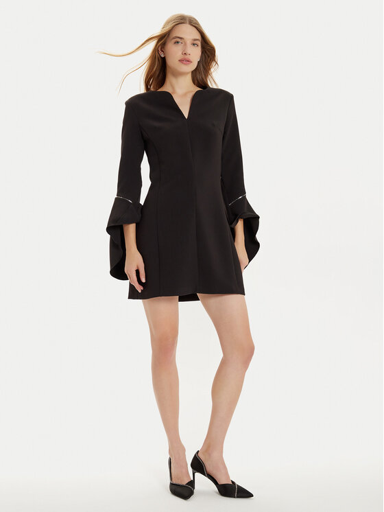 Rinascimento Rinascimento Kokteilinė suknelė CFC0121164003 Juoda Regular Fit