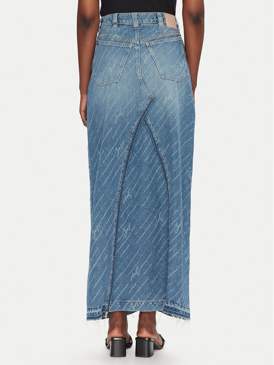 BOSS BOSS Jeans suknja 50542445 Plava Regular Fit