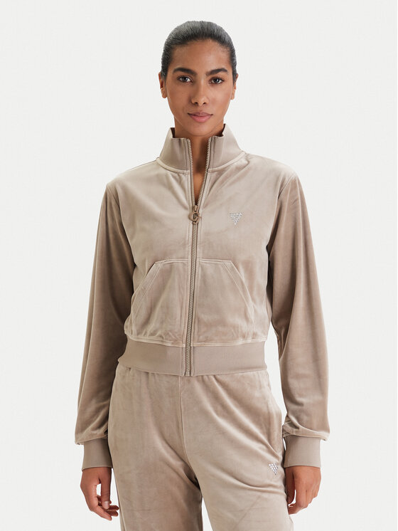 Guess Guess Majica dugih rukava V3BQ22 K0232 Bež Regular Fit