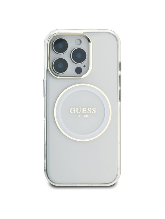 Guess Guess Etui na telefon iPhone 16 Pro Biały