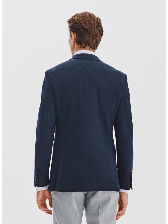 Pako Lorente Pako Lorente Marynarka P25WF-3X-015 Granatowy Slim Fit