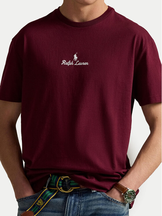 Polo Ralph Lauren Polo Ralph Lauren T-Shirt 710981370007 Bordó Classic Fit