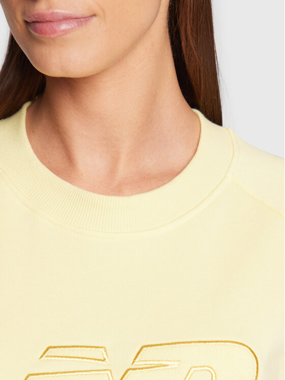 Felpa Athletics WT23501 Giallo Oversize