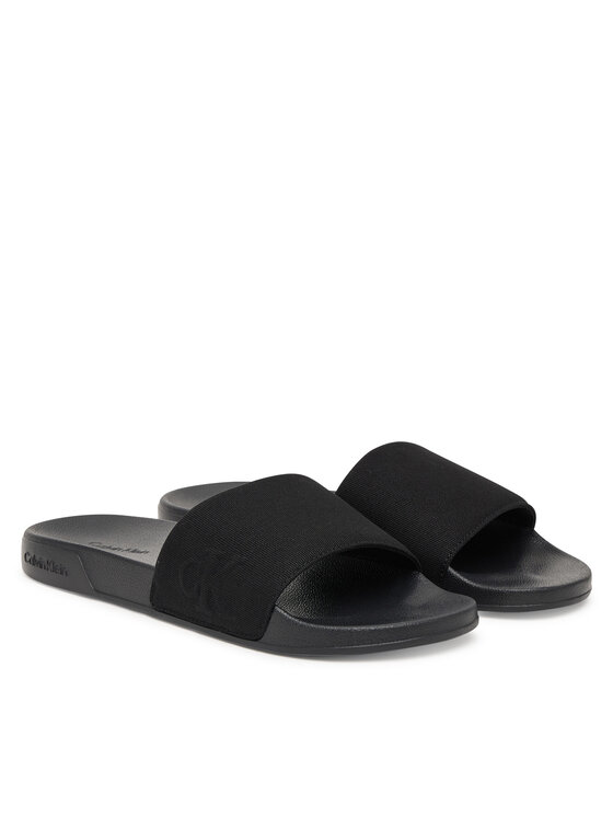 Calvin Klein Calvin Klein Šlepetės Ess Slide Hf Side Logo Cv HM0HM02227 Juoda