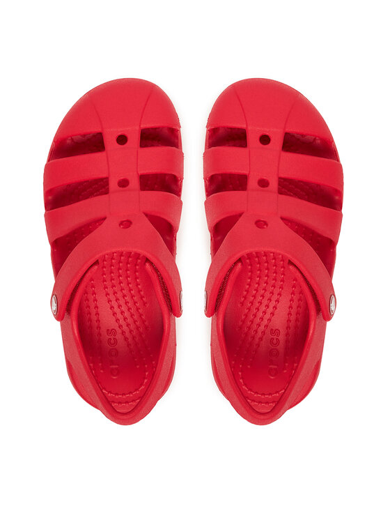 Crocs Crocs Sandały Kids' Classic Fisherman Sandal 210625 Czerwony