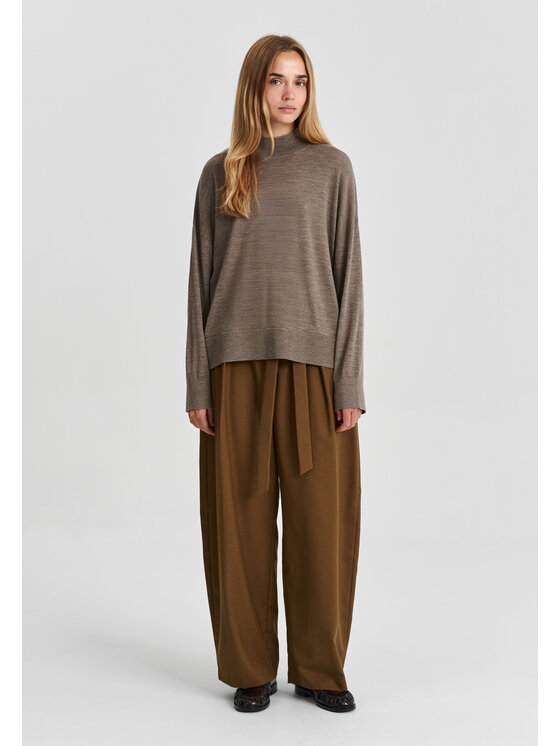 TATUUM TATUUM Sweter AMI Brązowy Classic Fit