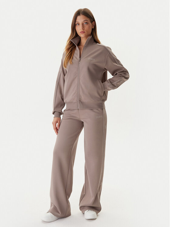 Guess Guess Bluză V5BQ15 KCX22 Bej Regular Fit