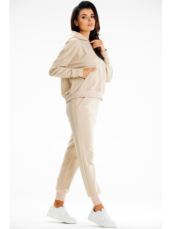 Infinite You Infinite You Spodnie damskie M319 Beżowy Basic Fit