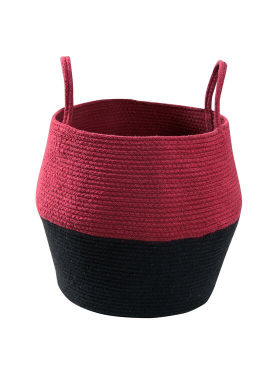 Lorena Canals Lorena Canals Przechowywanie Kosz dekoracyjny Zoco Black/Aubergine Czarny
