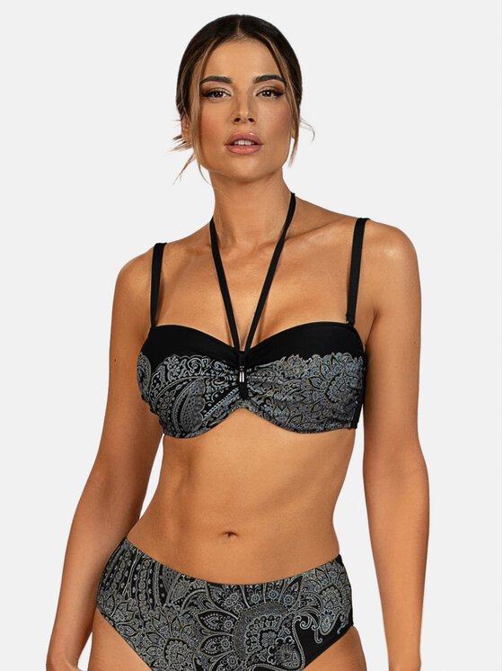 Feba Feba Bikini pezzo sopra FG13 Nero