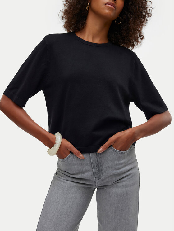 Vero Moda Vero Moda Sweater Silje 10320460 Fekete Oversize