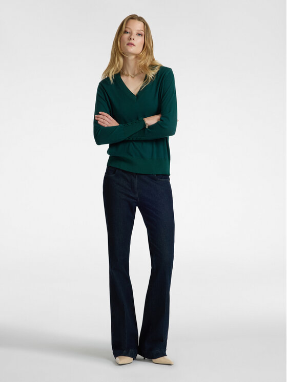 Elena Mirò Elena Mirò Cardigan M407Z000532N035 Verde Boxy Fit